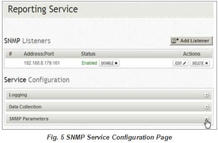 Accessing the SNMP Configuration Page