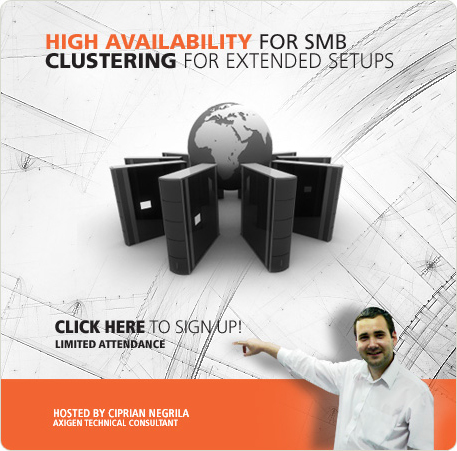 High Availability for SMB; Clustering for Extended Setups