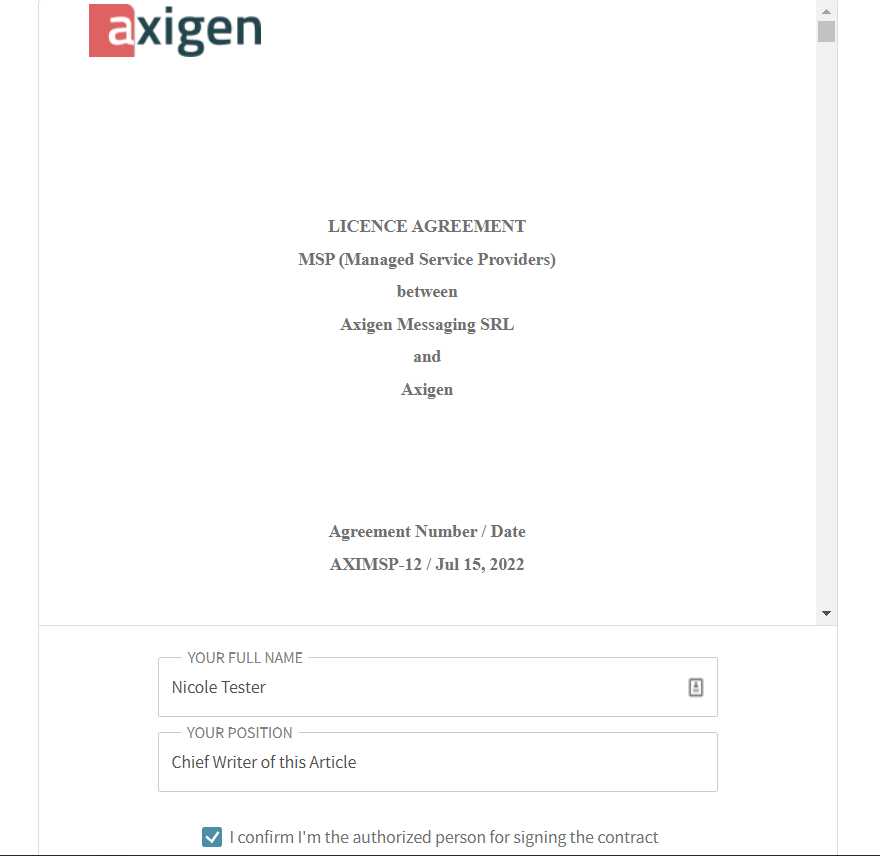 Axigen-License-Agreement-Confirmation