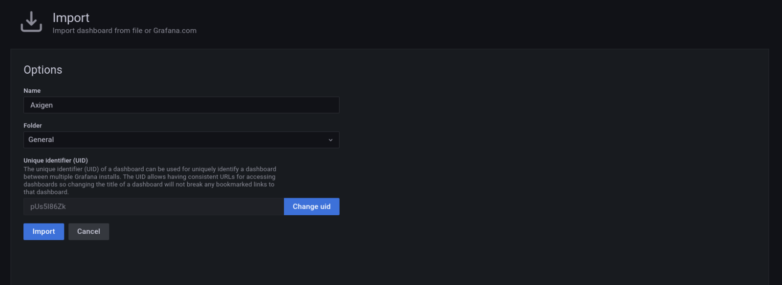 grafana-finish-import