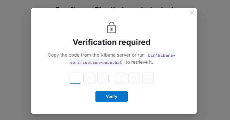 kibana-verification-code