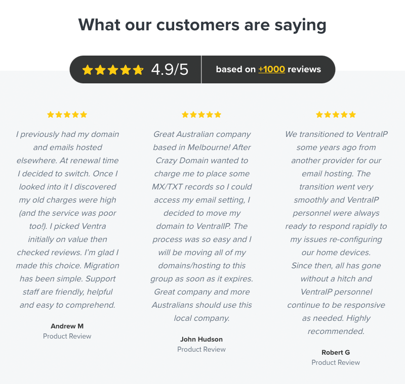 ventraip-email-hosting-testimonials