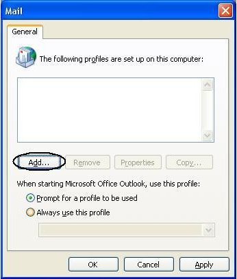 MAPI - Add Profiile