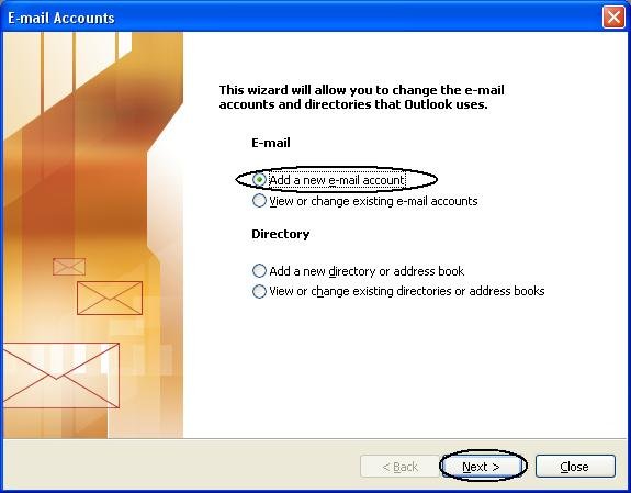 Outlook Connector - Add new email account