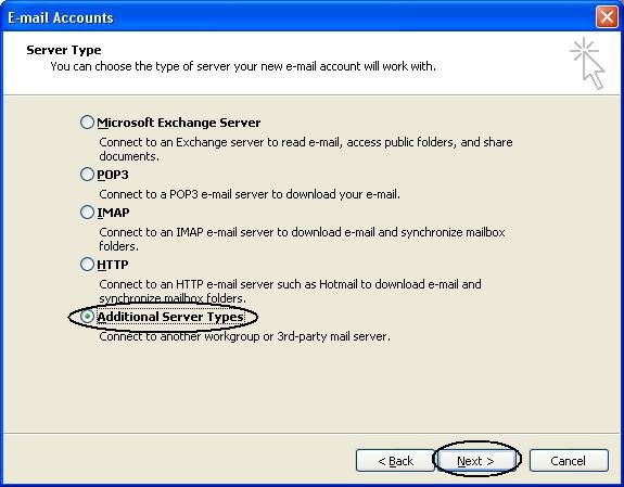 Outlook Connector - Additional Server Types